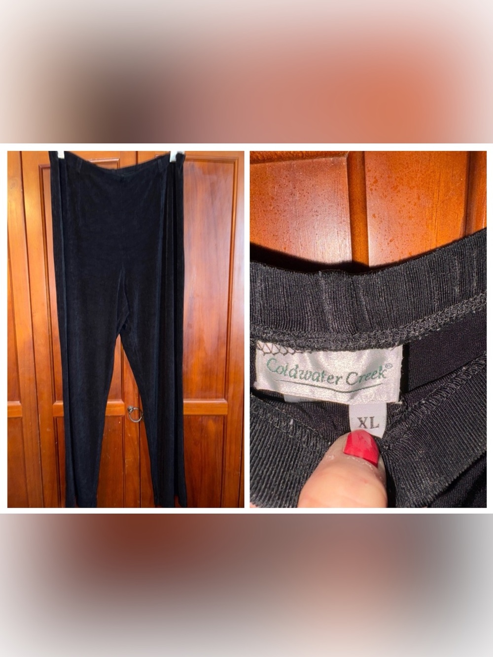 Coldwater Creek Black Leggings
